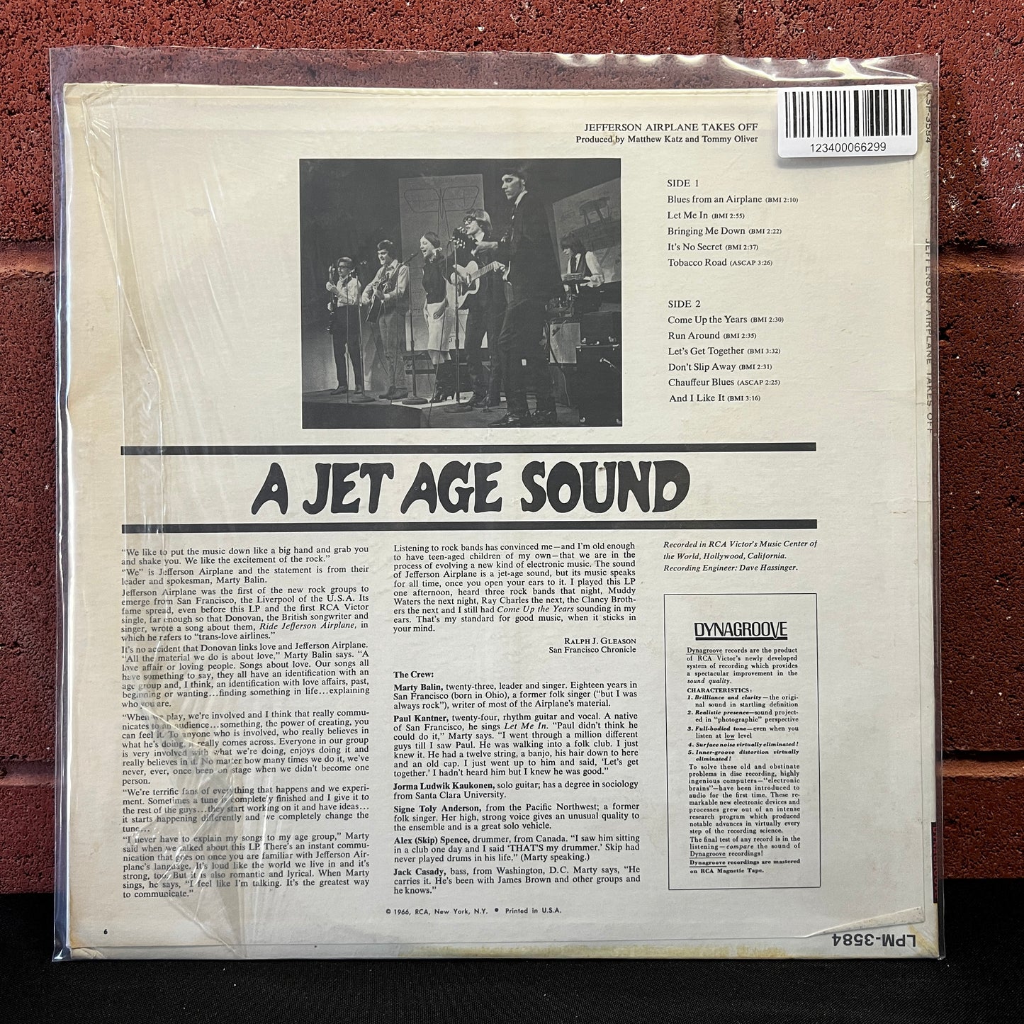 Used Vinyl: Jefferson Airplane "Takes Off" LP (1966 Press - Third Version)