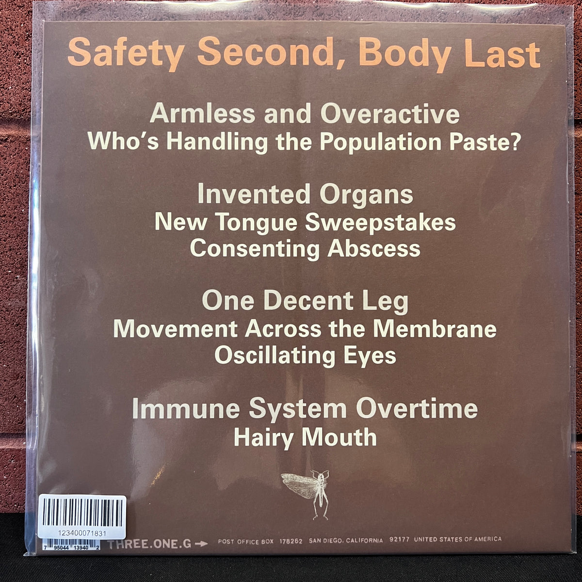 Used Vinyl: The Locust "Safety Second, Body Last" 12" (2022 Press - Silver Vinyl)