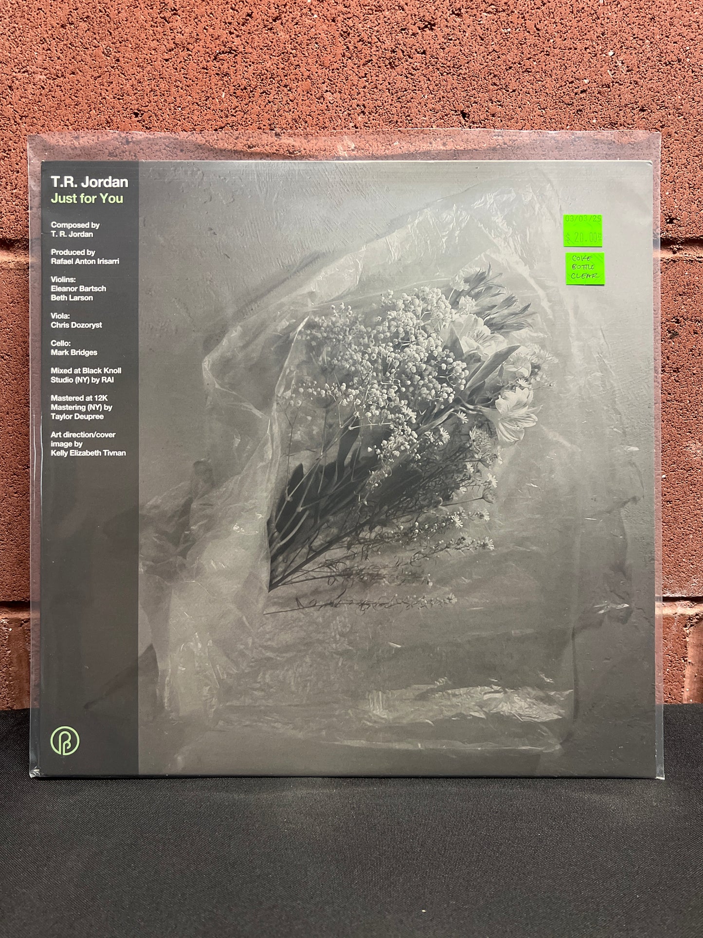 Used Vinyl: T.R. Jordan "Just For You" LP (Cokebottle clear vinyl)