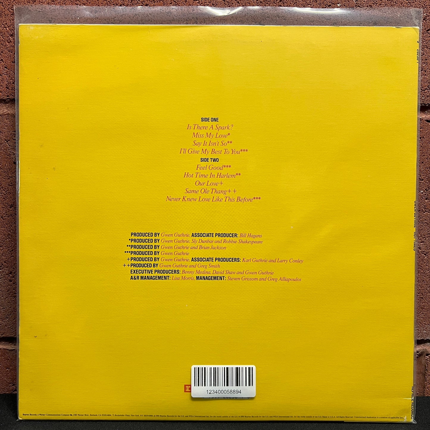 Used Vinyl: Gwen Guthrie "Hot Times" LP