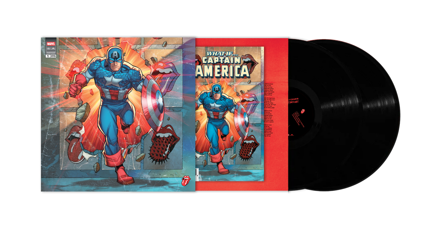 The Rolling Stones "Foreign Tongues (Marvel Collector's Series)" 2xLP (Captain America Variant + Comic Book)