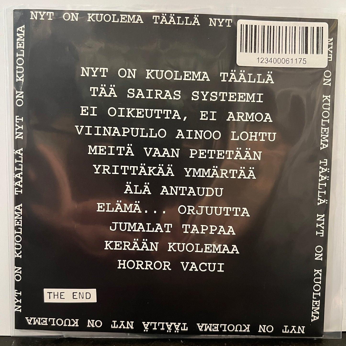 Used Vinyl: Rajoitus "Nyt On Kuolema Täällä" 7" (1998 Press)