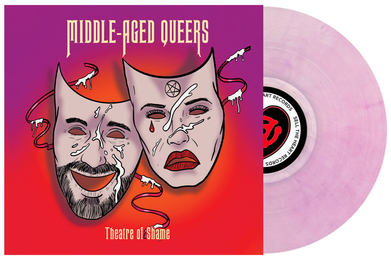 Middle-Aged Queers "Theatre of Shame" LP (Purple Smoke Vinyl)