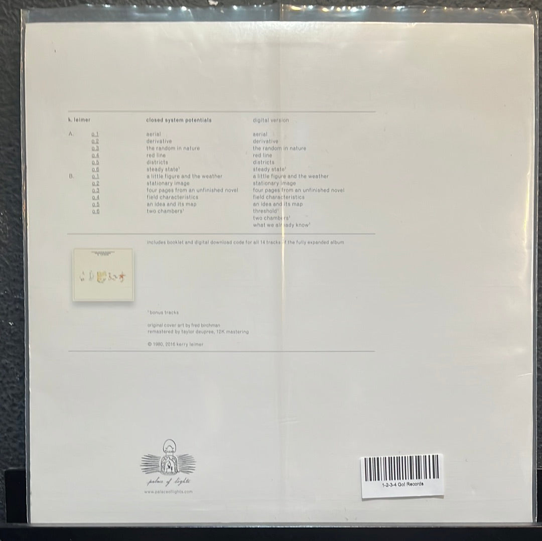 Used Vinyl: K. Leimer "Closed System Potentials" LP