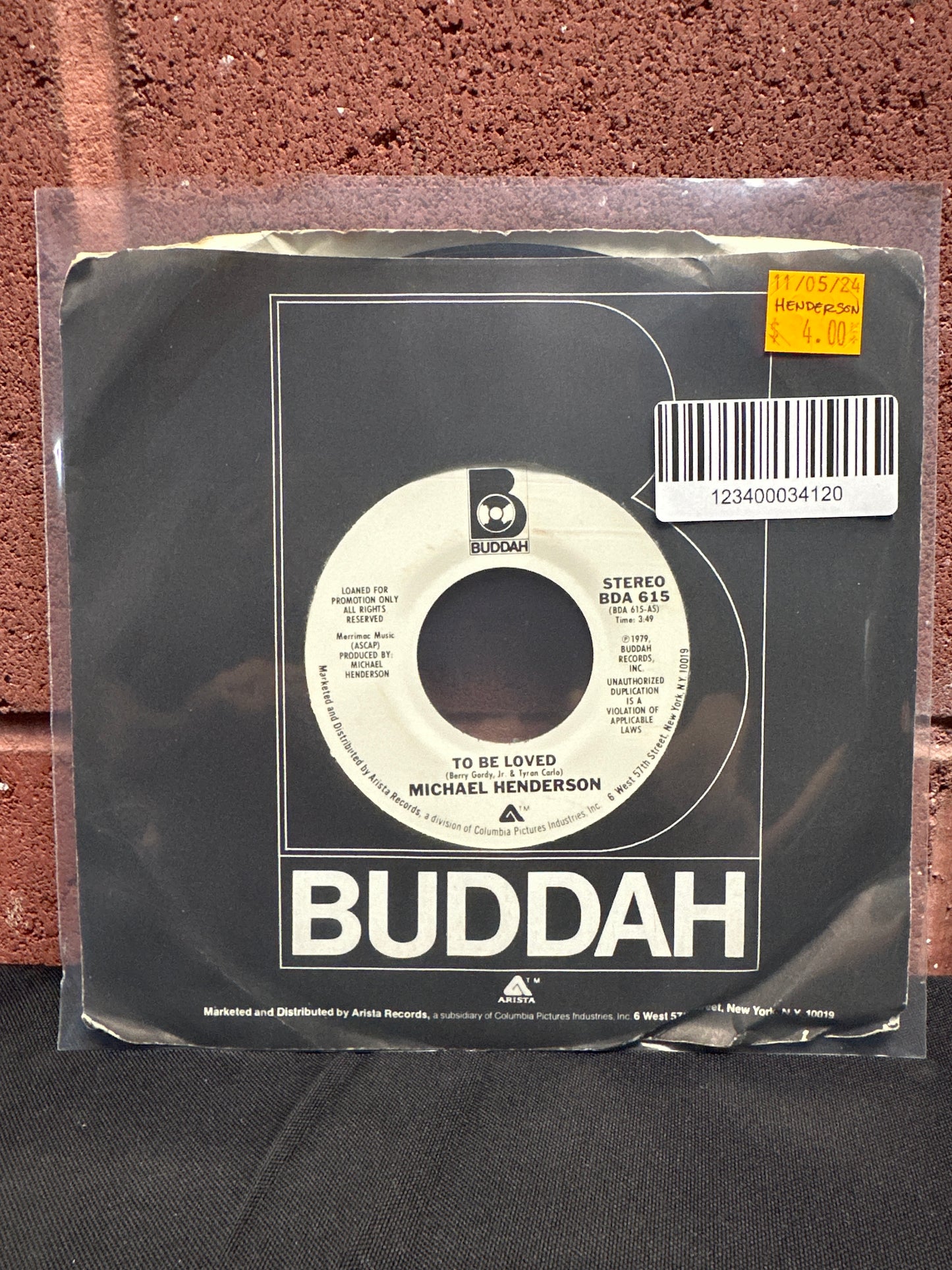 Used Vinyl: Michael Henderson "To Be Loved " 7" (Promo)