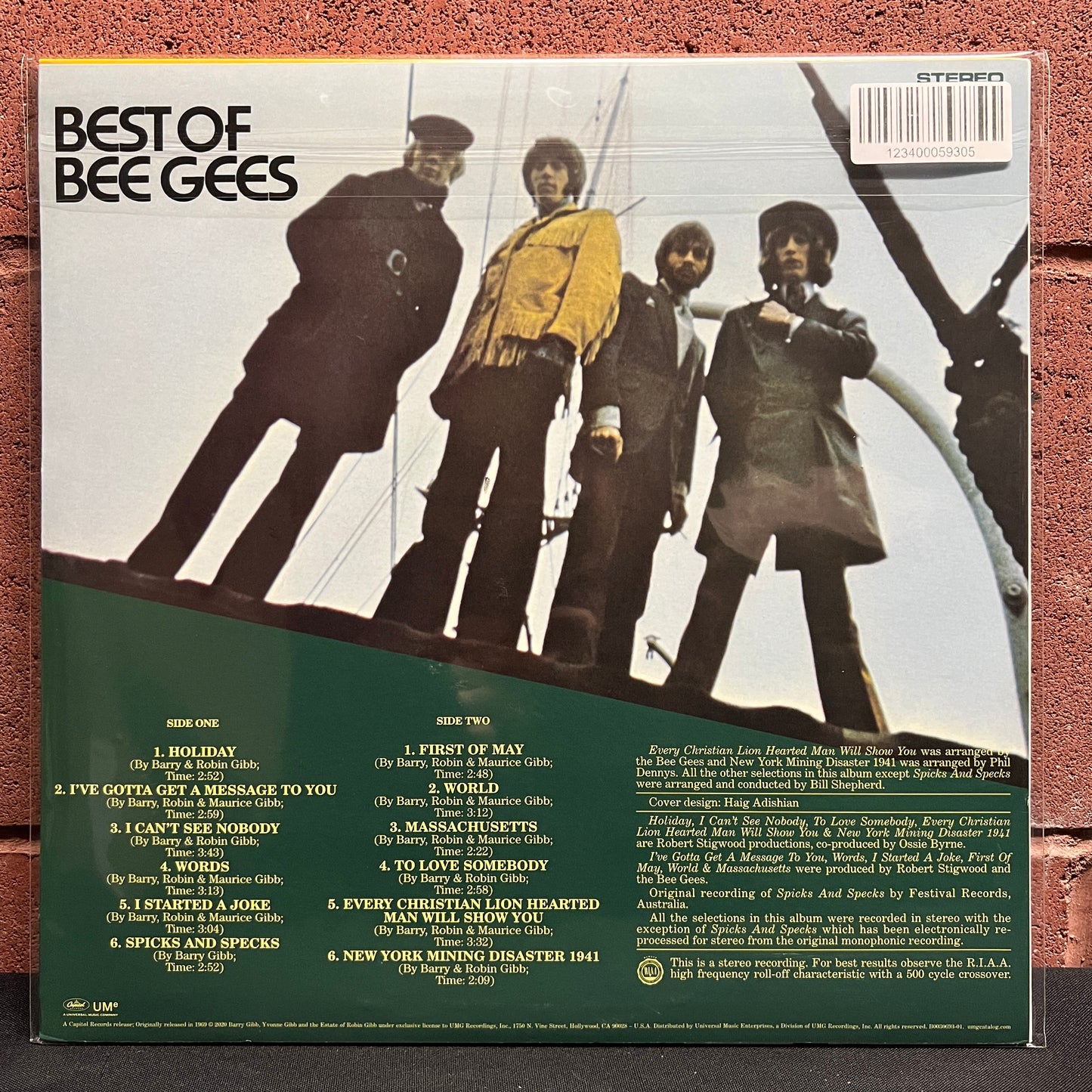 Used Vinyl: The Bee Gees "Best Of The Bee Gees" LP (2020 Press - Berry Color Vinyl)