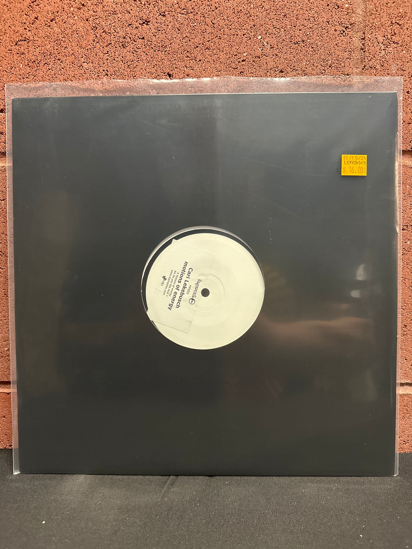 Used Vinyl: Cari Lekebusch "Motions Of Energy" 12"