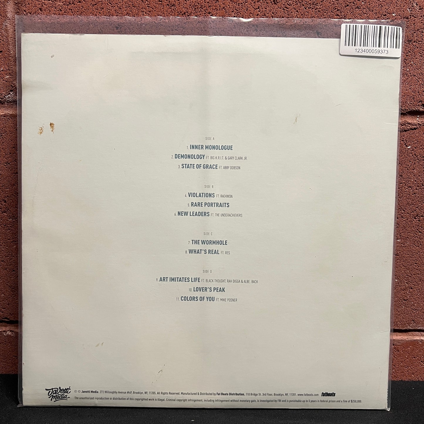 Used Vinyl: Talib Kweli "Gravitas" 2xLP (White Vinyl)