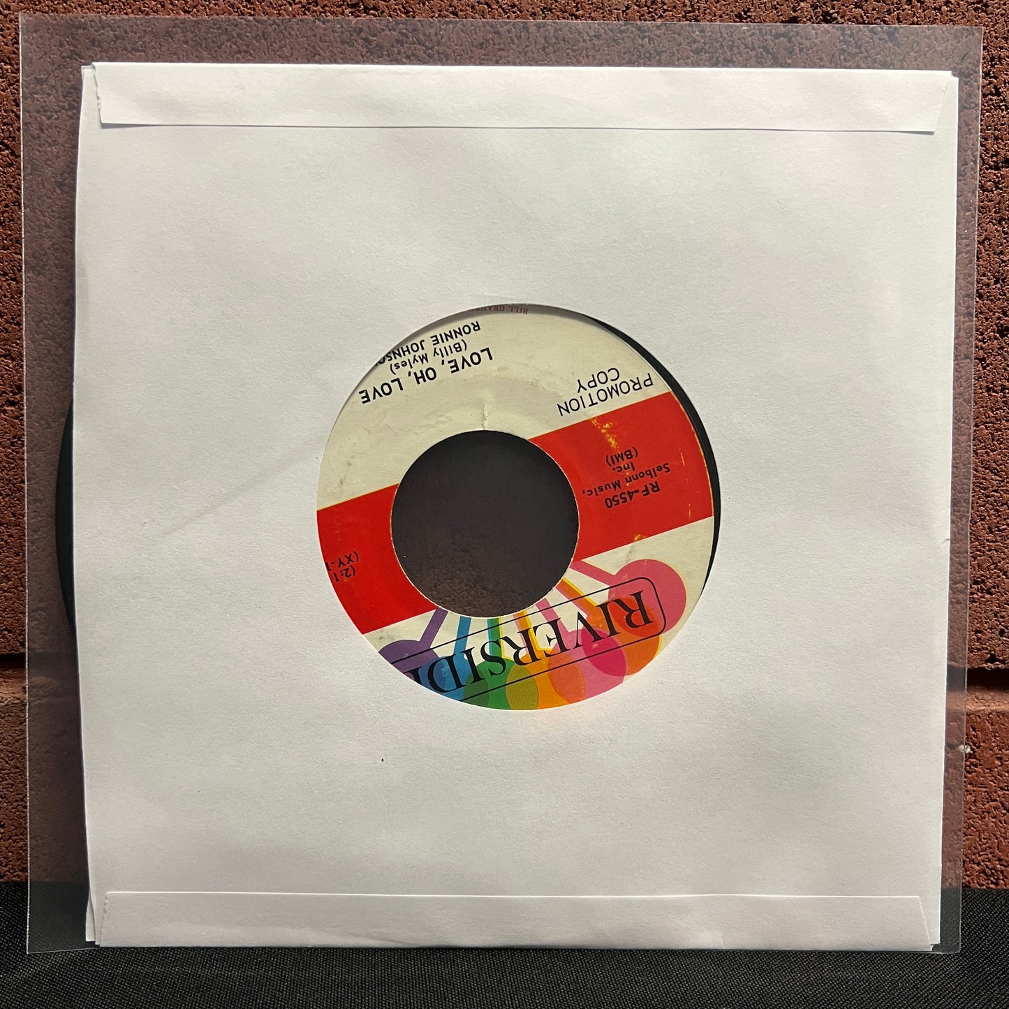 Used Vinyl: Ronnie Johnson “Love, Oh, Love / Little Mary” 7" (Promo)