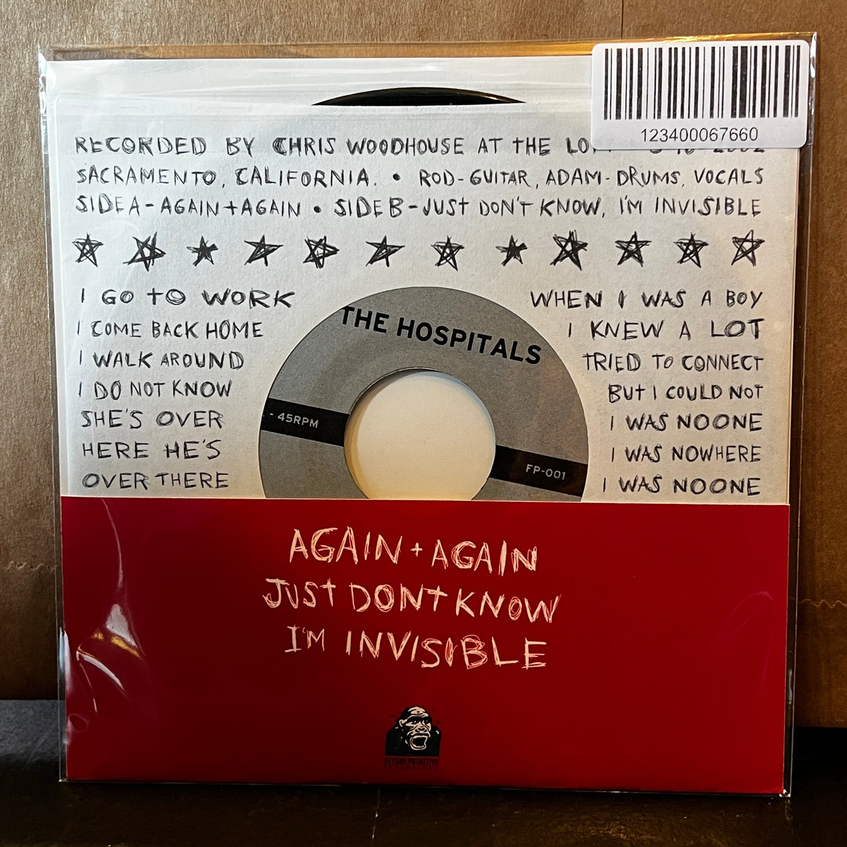 Used Vinyl: The Hospitals "Again + Again" 7"