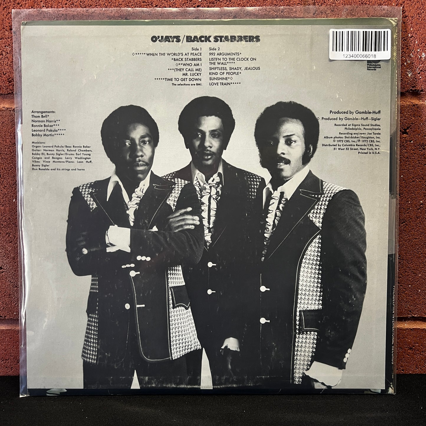 Used Vinyl: The O'Jays "Back Stabbers" LP (1972 Press)