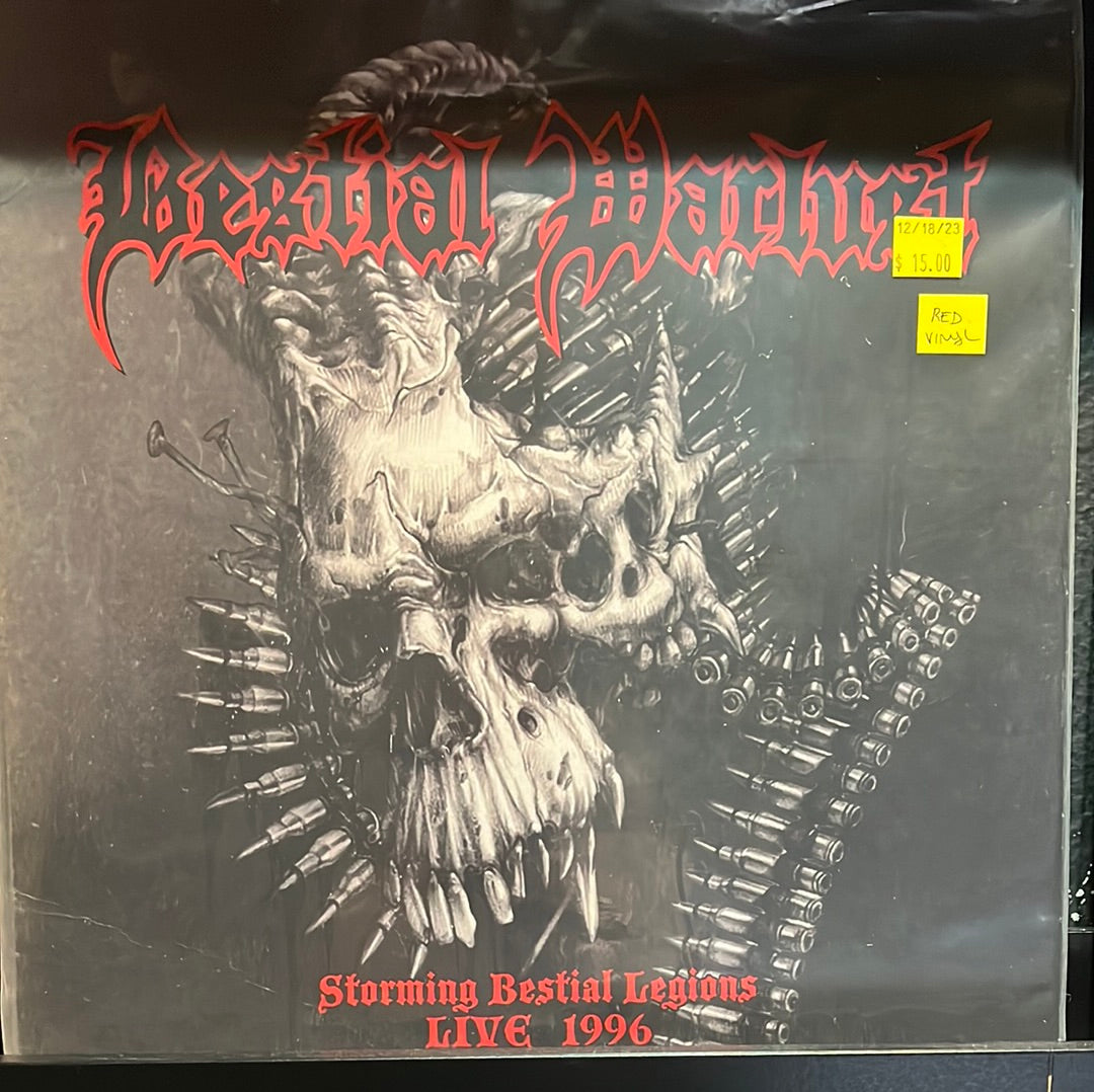 USED VINYL: Bestial Warlust “Storming Bestial Legions Live 1996” LP (Red Vinyl)