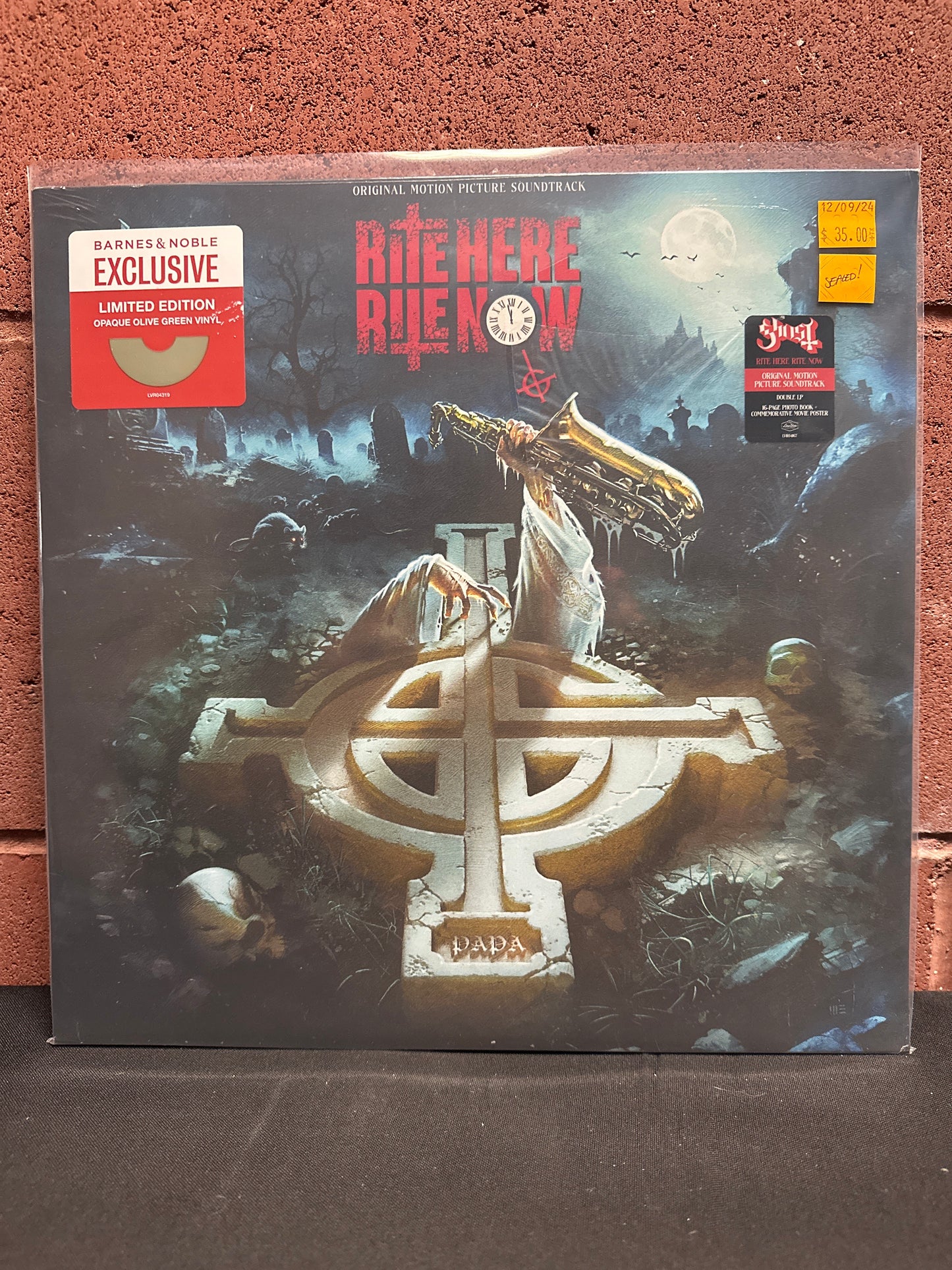 Used Vinyl: Ghost "Rite Here Rite Now (Original Motion Picture Soundtrack)" 2xLP (Green vinyl)