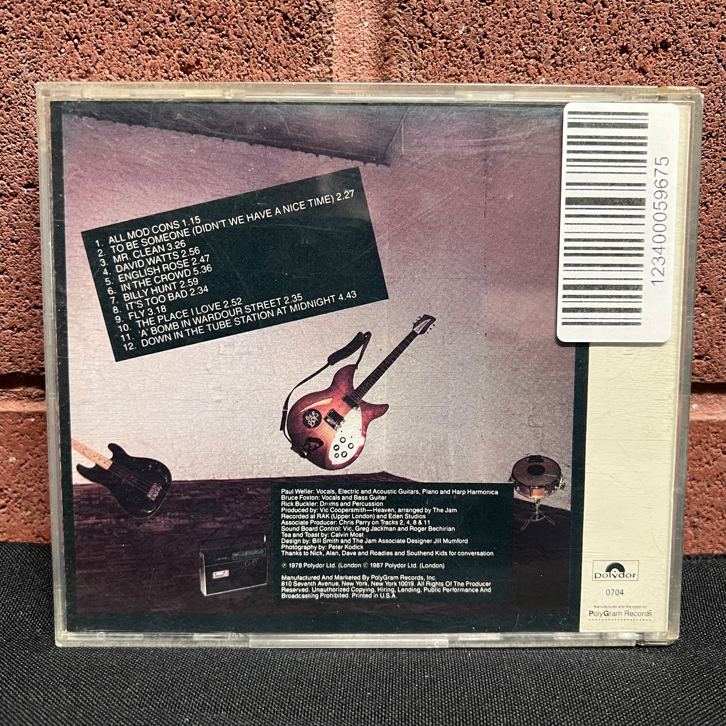 Used CD: The Jam "All Mod Cons" CD (1980's US Press)