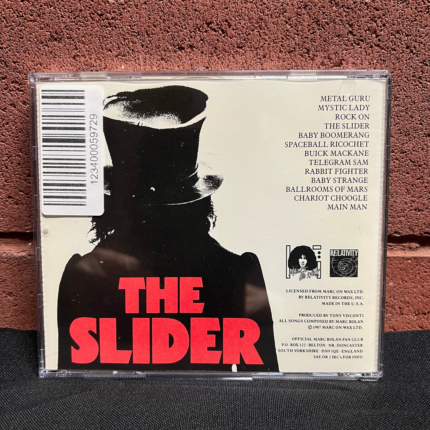 Used CD: T. Rex "The Slider" CD (1991 US pressing)