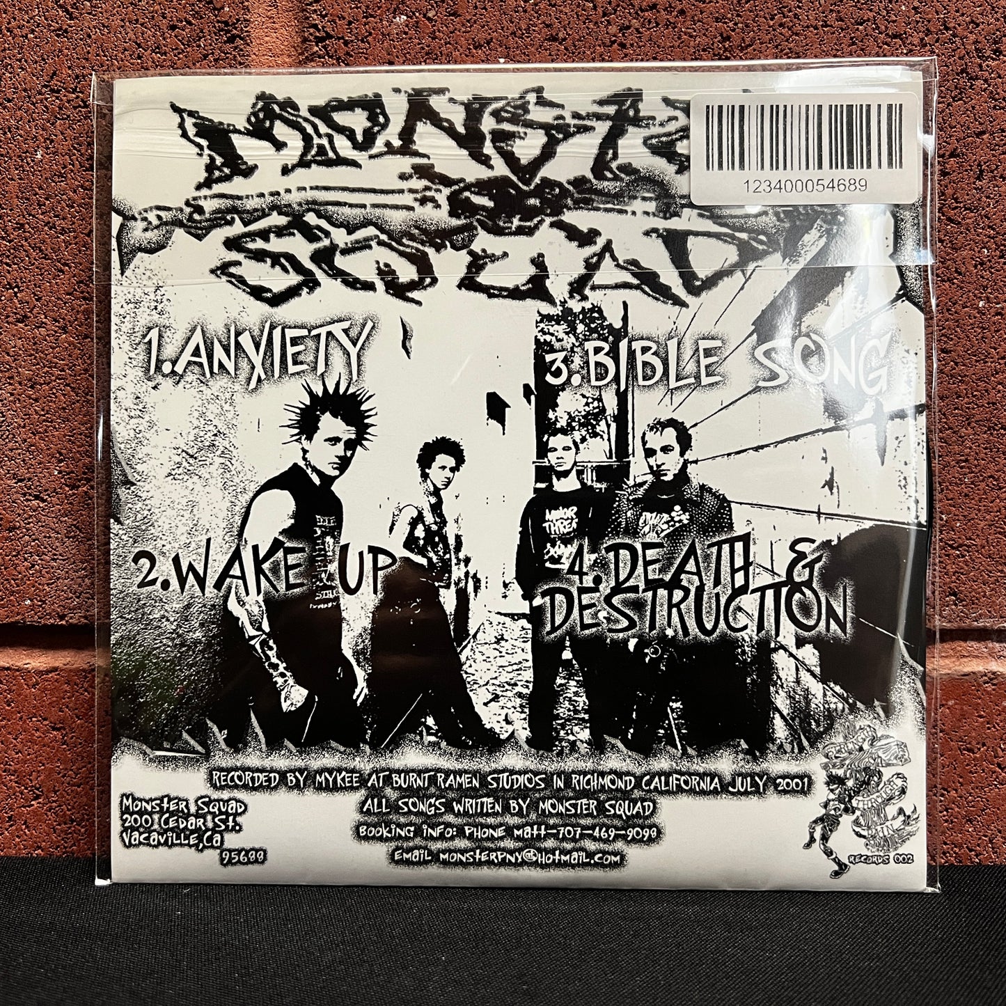 Used Vinyl: Monster Squad "Anxiety " 7"