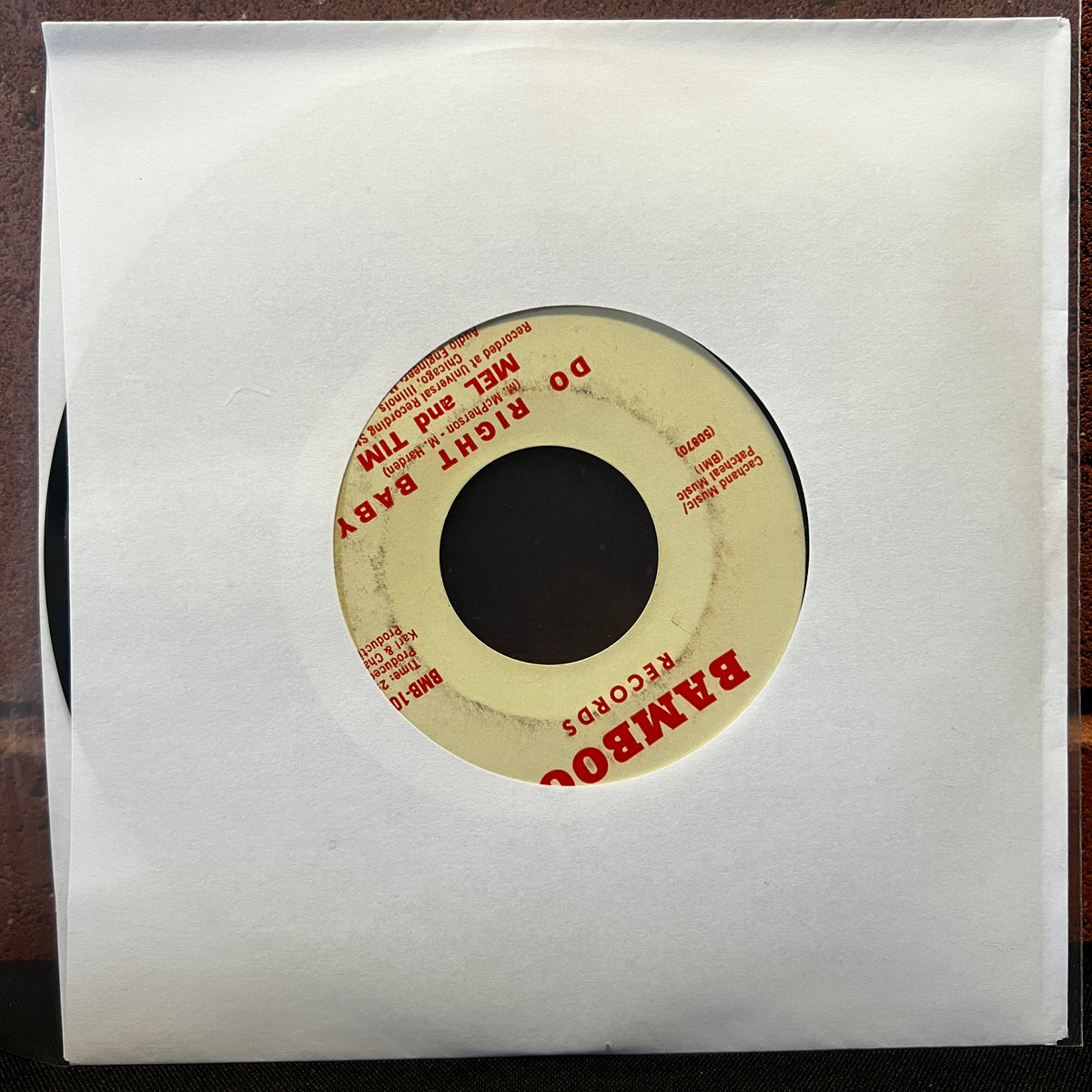 Used Vinyl: Mel and Tim "Backfield In Motion" 7"