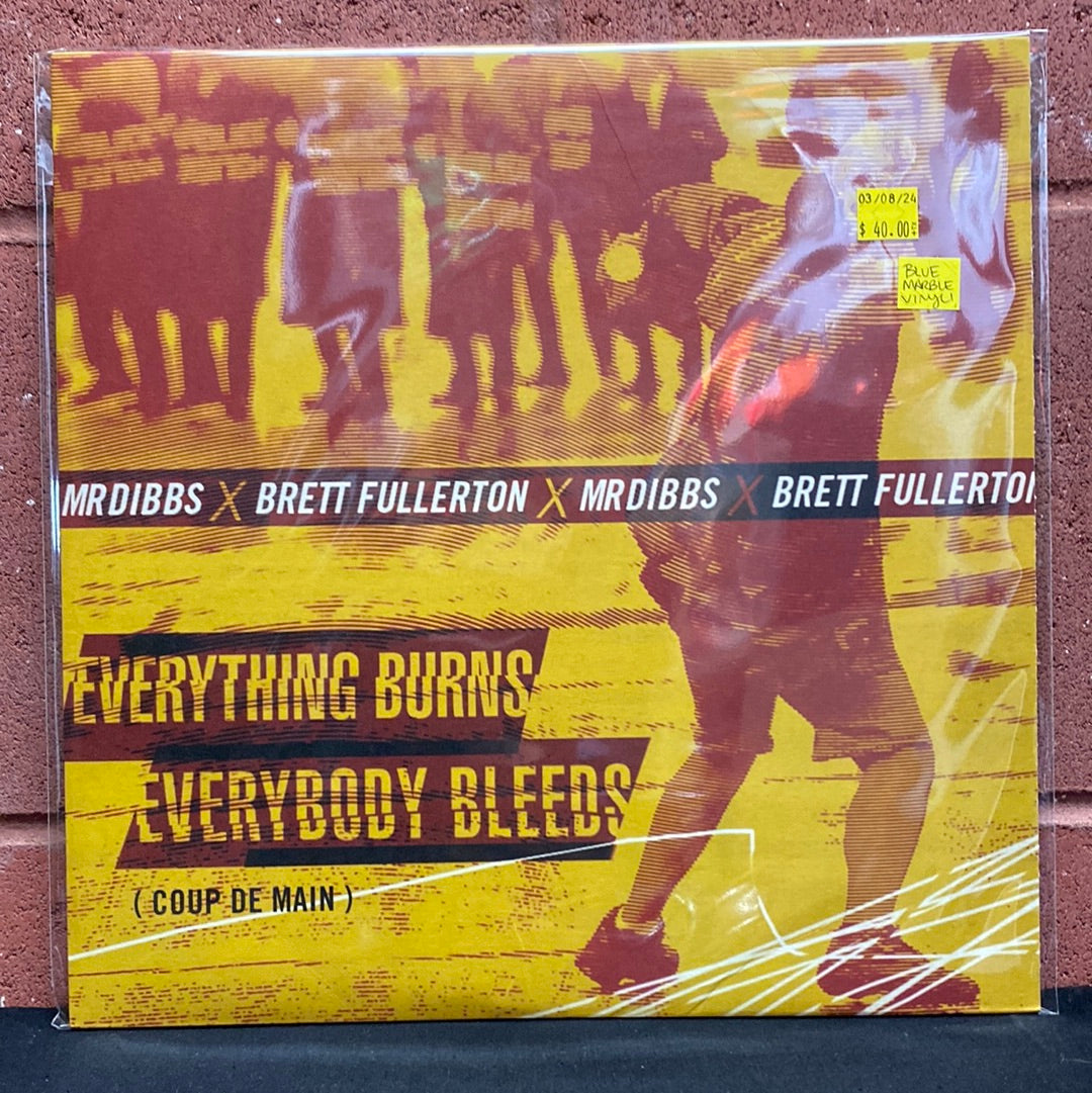 Used Vinyl: Mr. Dibbs, Brett Fullerton "Everybody Burns, Everybody Bleeds" (Blue Marble Vinyl) LP