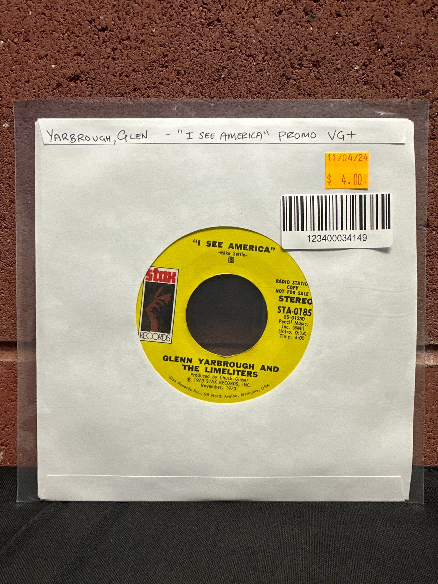 Used Vinyl: Glenn Yarbrough And The Limeliters "I See America" 7" (Promo)