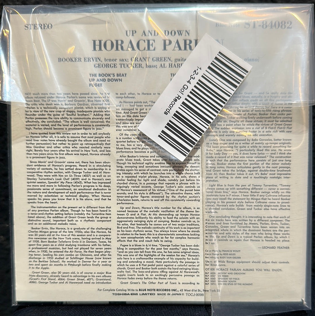 Used CD: Horace Parlan “Up & Down” CD