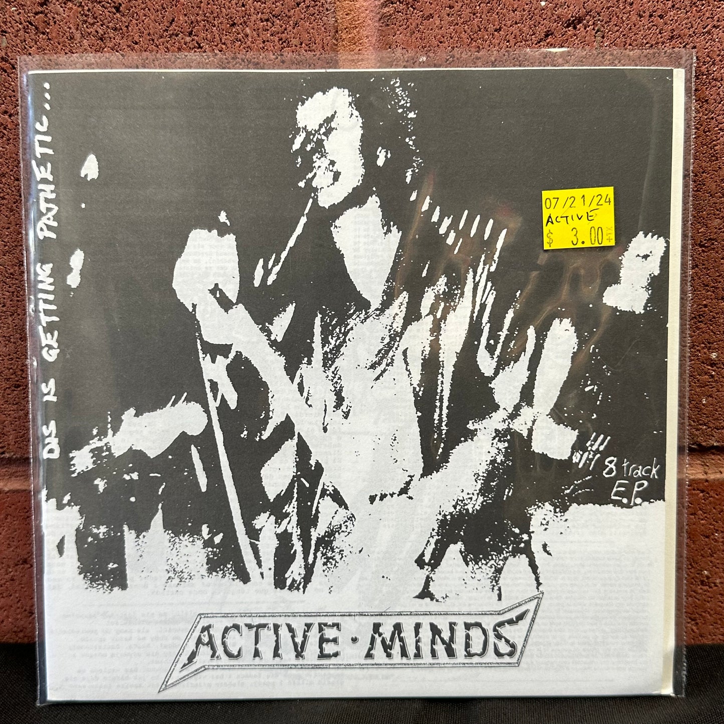 Used Vinyl: Active Minds "Dis Is Getting Pathetic..." 7"