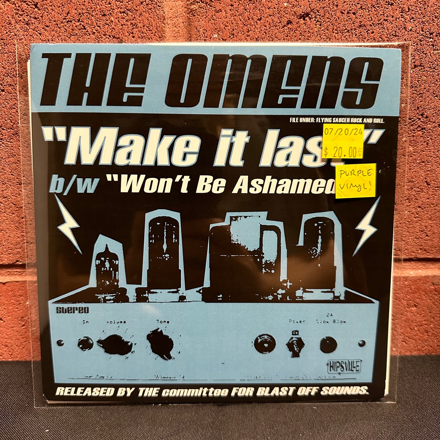 Used Vinyl: The Omens "Make It Last / Won't Be Ashamed" 7"
