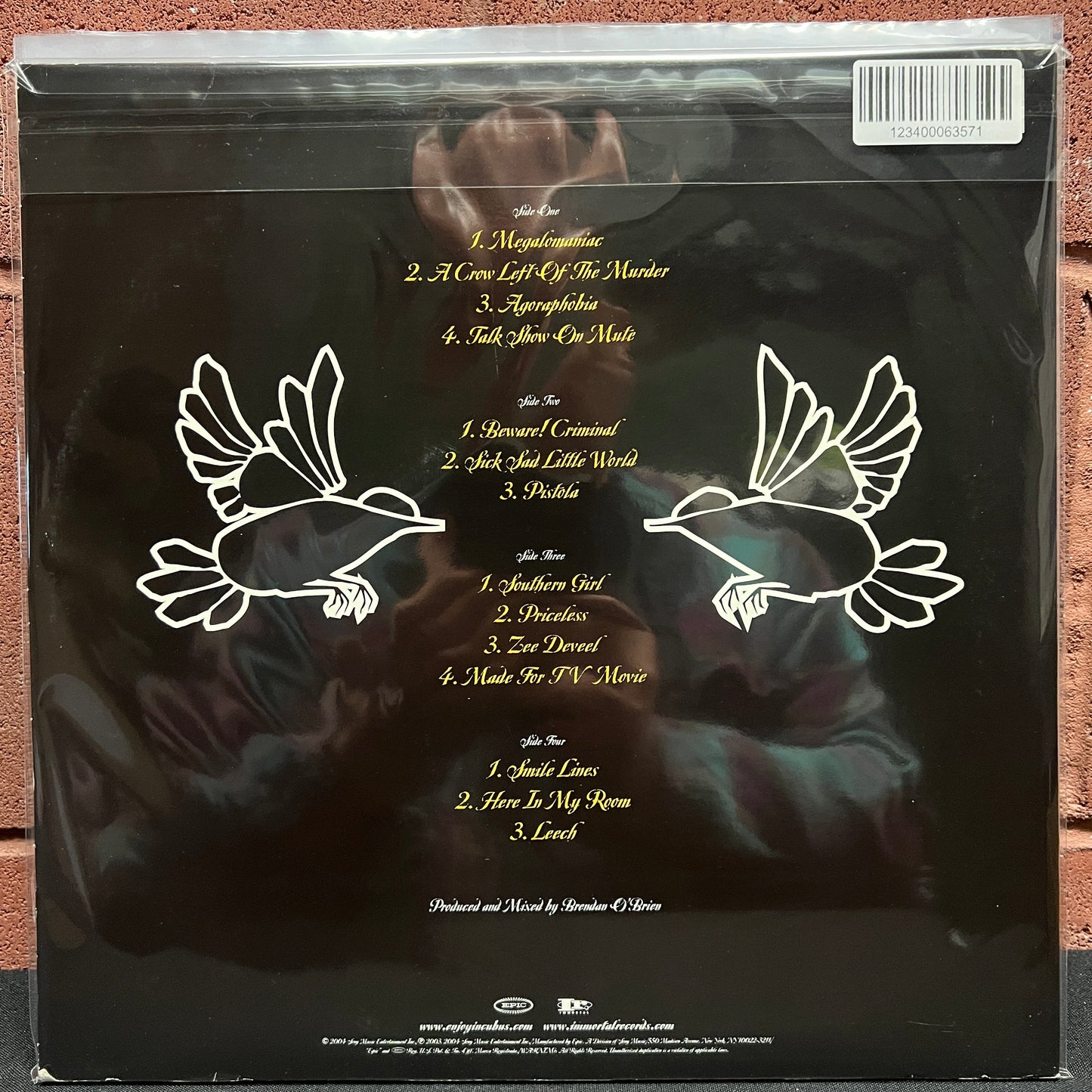 Used Vinyl: Incubus "A Crow Left Of The Murder..." 2xLP (2004 Press)