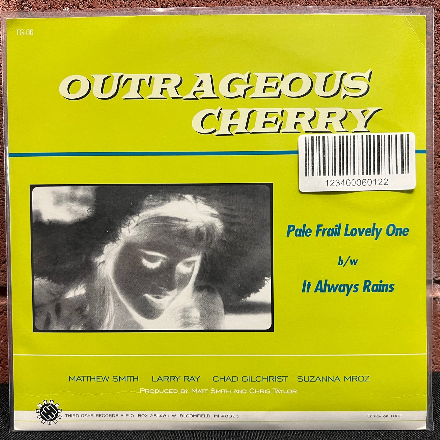 Used Vinyl: Outrageous Cherry "Pale Frail Lovely One" 7"