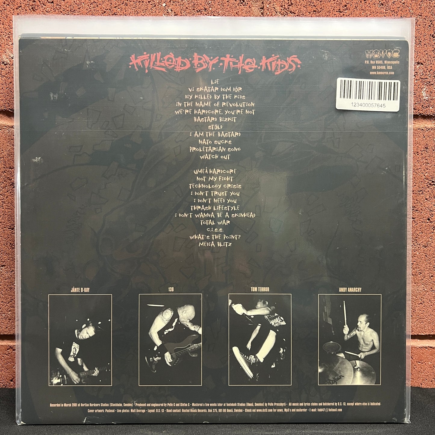 Used Vinyl: DS-13 "Killed By The Kids" LP (First pressing, Green Marbled vinyl)