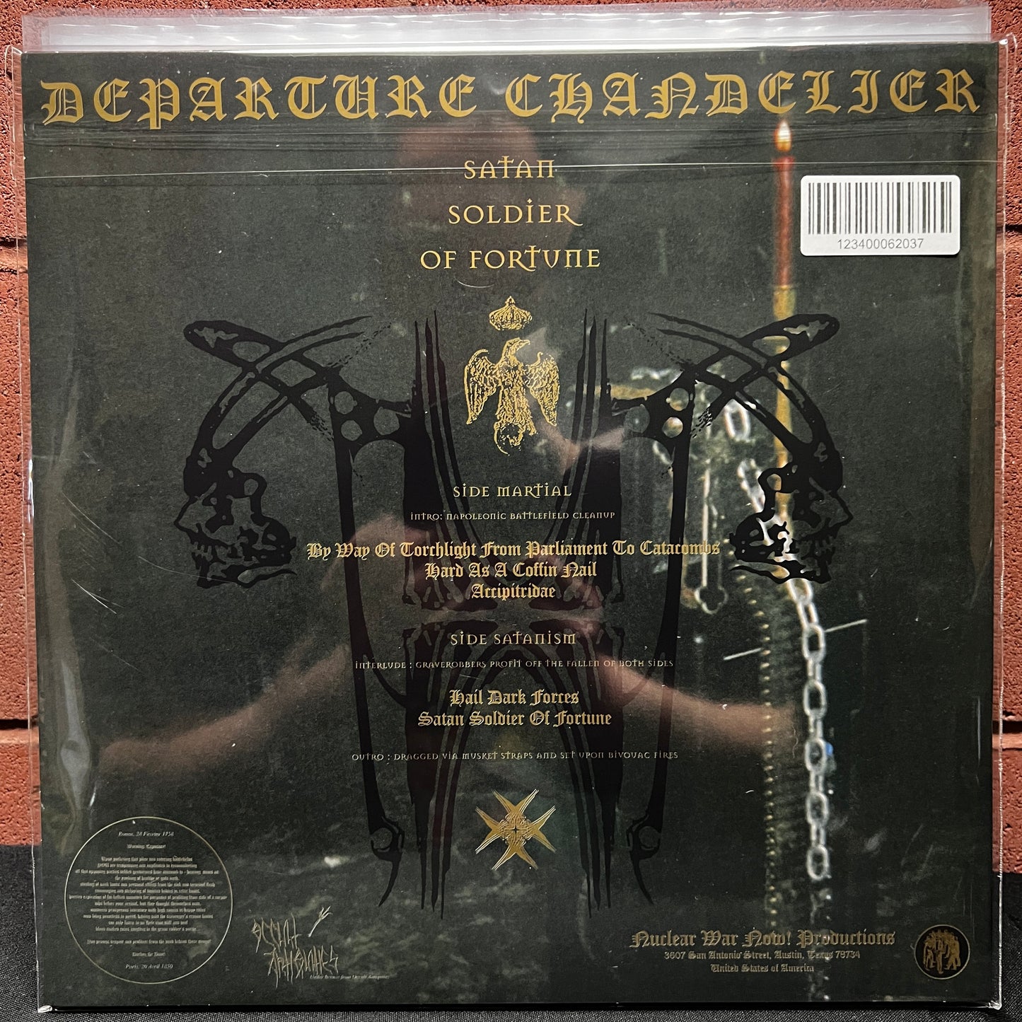 Used Vinyl: Departure Chandelier "Satan Soldier Of Fortune" LP (Picture Disc)