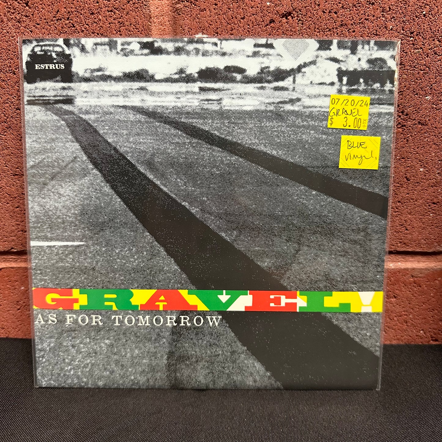 Used Vinyl: Gravel "As For Tomorrow" 7" (Blue vinyl)
