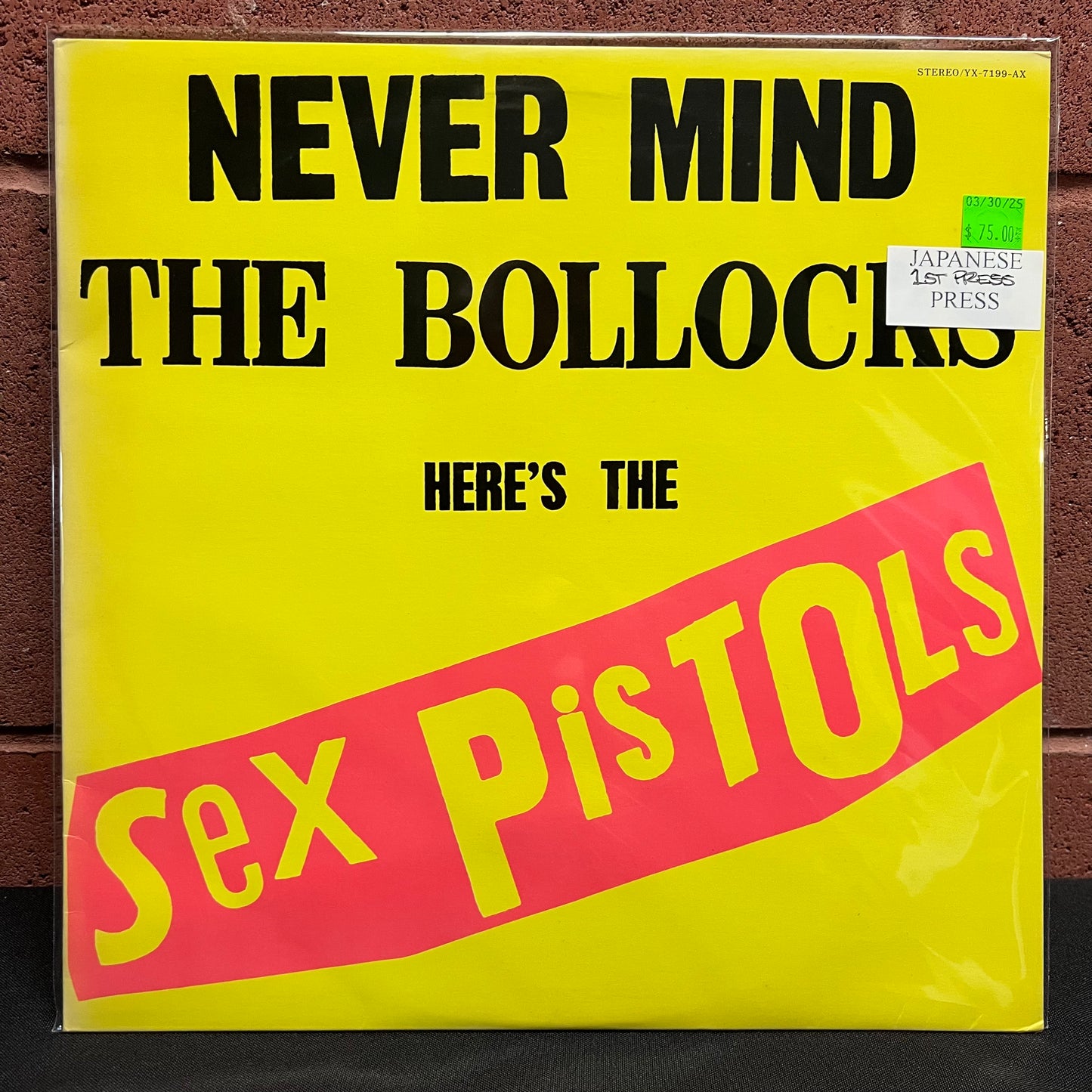 Used Vinyl: Sex Pistols "Never Mind The Bollocks" LP (1st Japanese Press 1977)