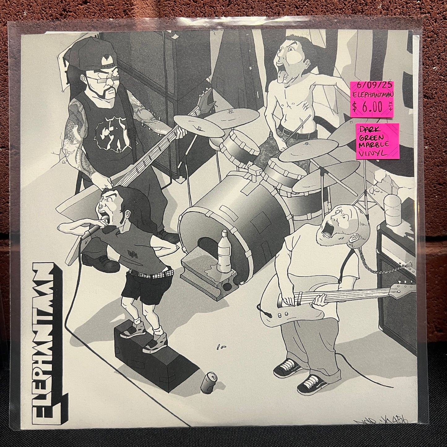 Used Vinyl: Elephantman "Elephantman" 7" (Dark Green Marble Vinyl)