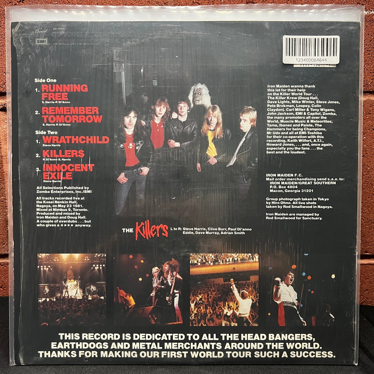 Used Vinyl: Iron Maiden "Maiden Japan" 12" (1984 Press - In Shrink w/Hype!)