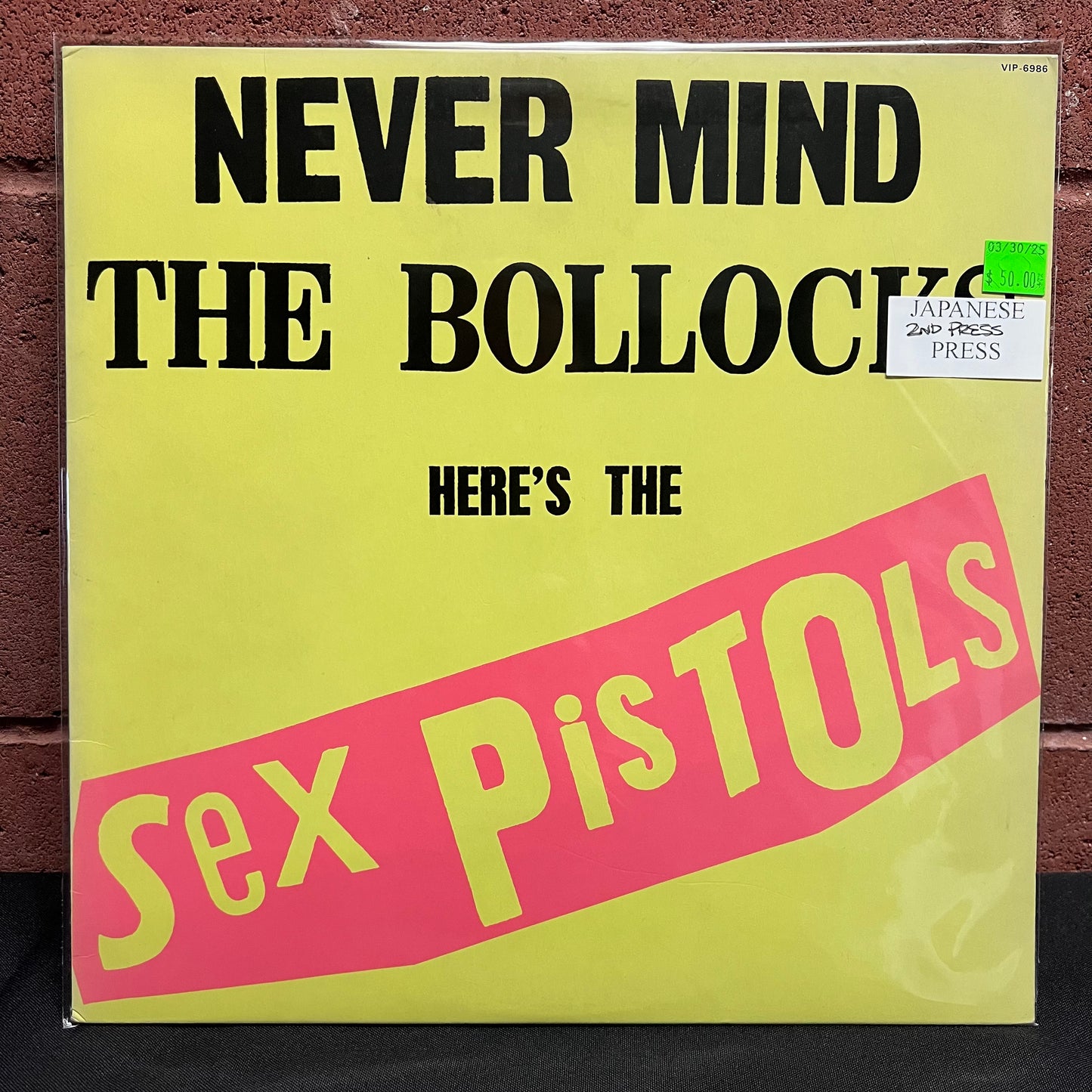 Used Vinyl: Sex Pistols "Never Mind The Bollocks" LP (2nd Japanese Press)