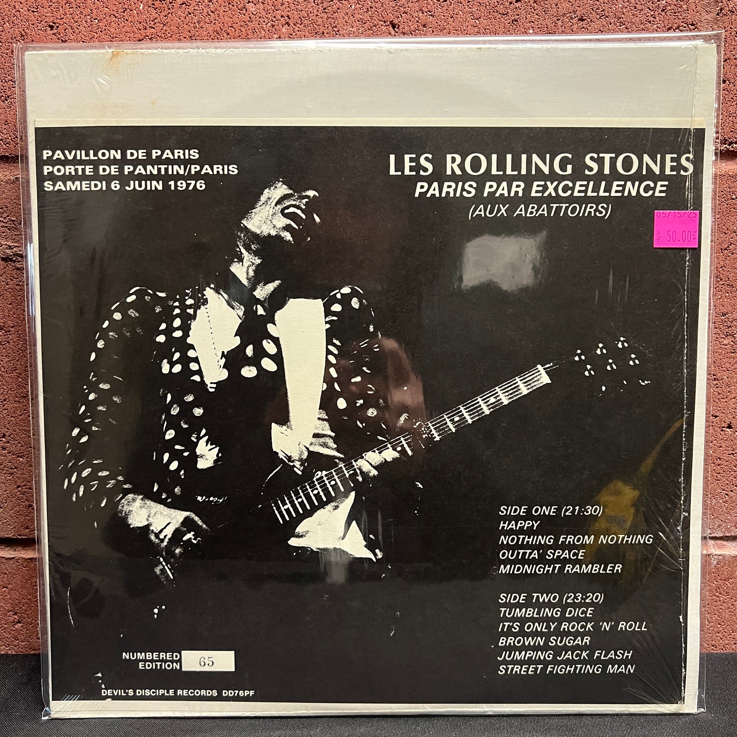 Used Vinyl: The Rolling Stones "Paris Par Excellence (Aux Abattoirs)" LP (Devil's Disciple Press In Shrink)