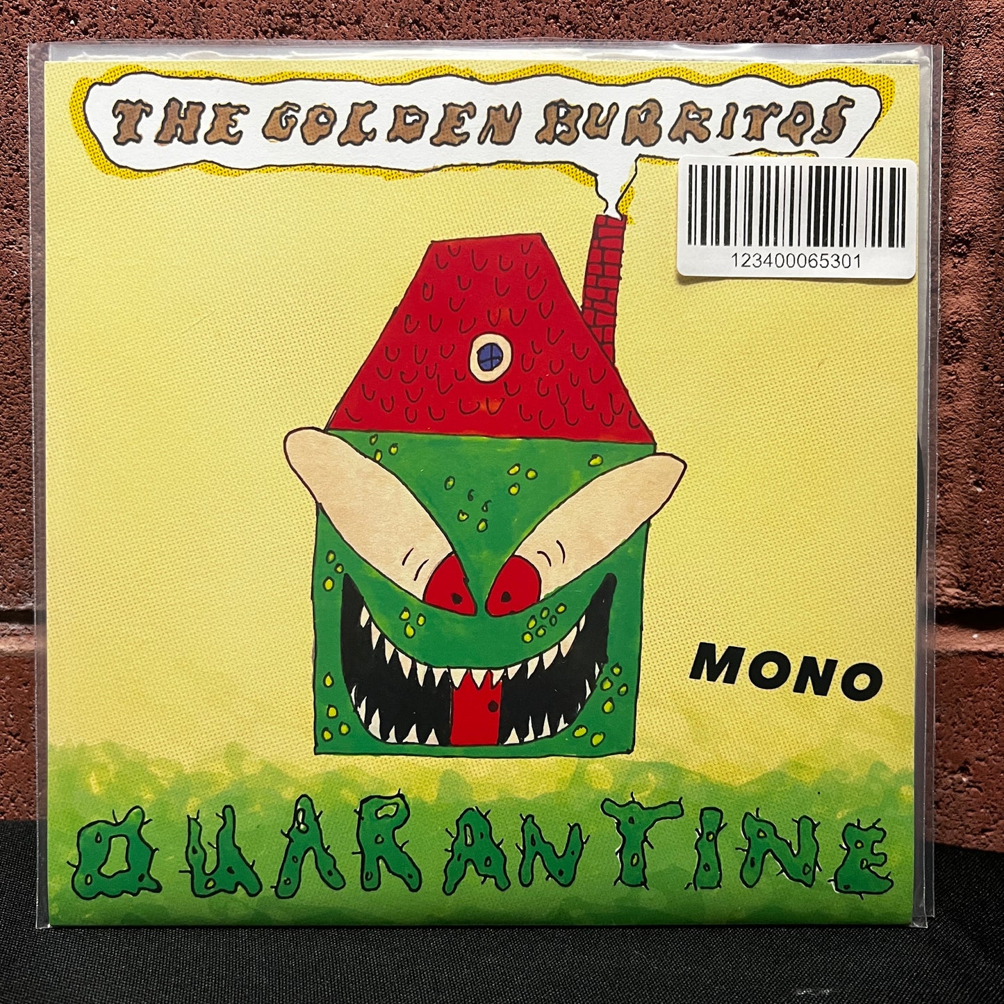 Used Vinyl: Golden Burritos "Quarantine/Ay Caramba" 7" (2020 Press - Clear Lathe Vinyl)