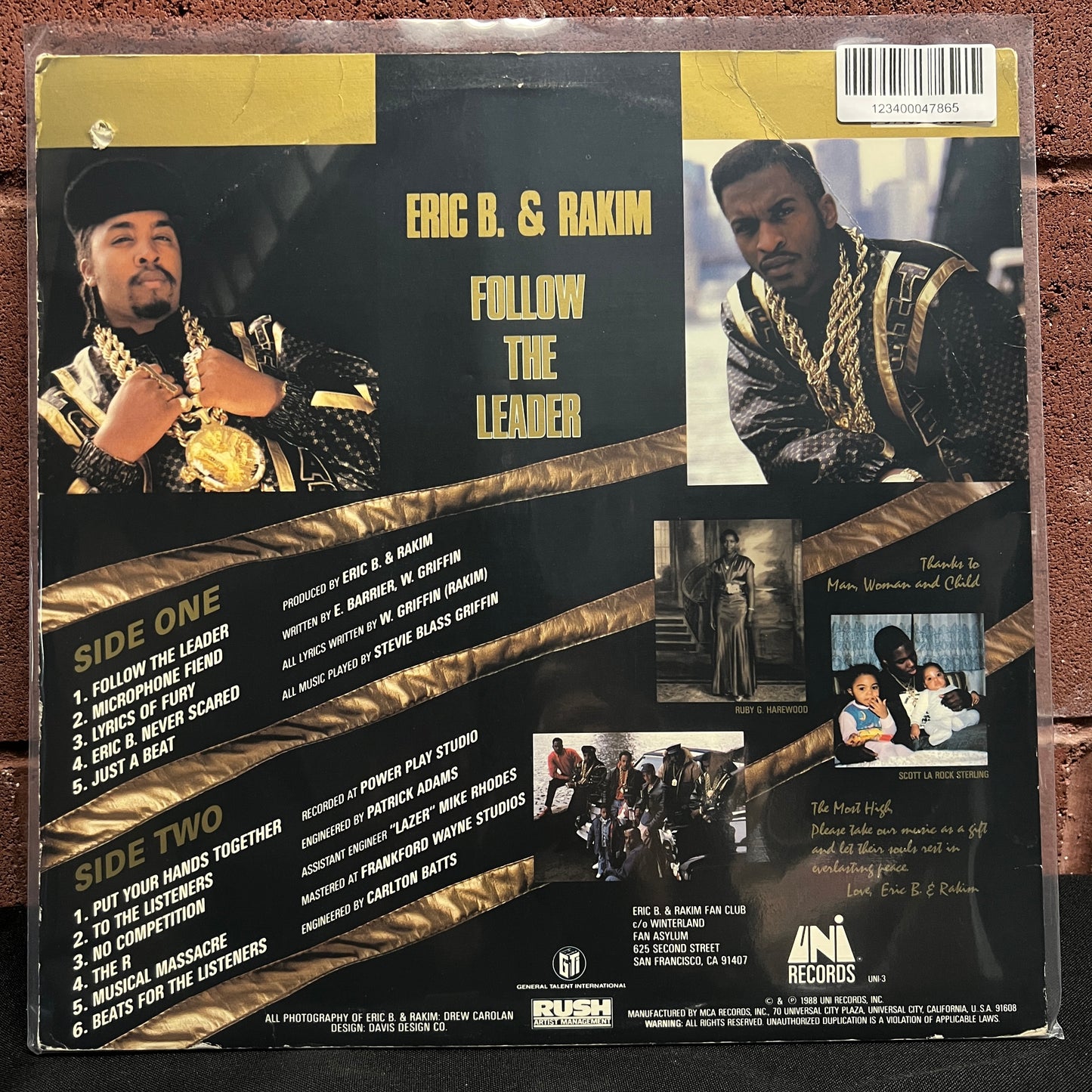 Used Vinyl: Eric B & Rakim "Follow The Leader" LP