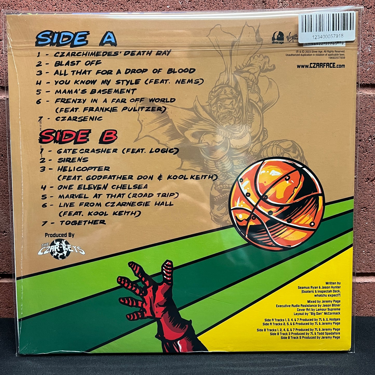 Used Vinyl: Czarface "Czartificial Intelligence (Stole The Ball Edition)" LP (Sealed, Orange vinyl)