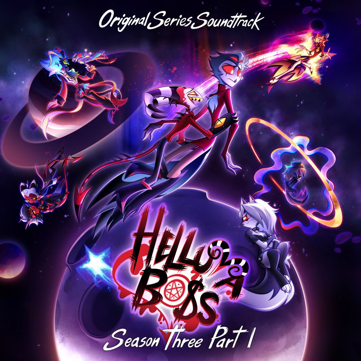 PRE-ORDER: Helluva Boss "Helluva Boss: Season 3, Part 1 (OST)" LP (Red/Black Vinyl)