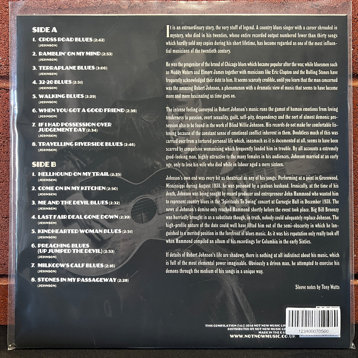 Used Vinyl: Robert Johnson "The Best Of Robert Johnson: King Of The Delta Blues" LP (2014 UK Press)