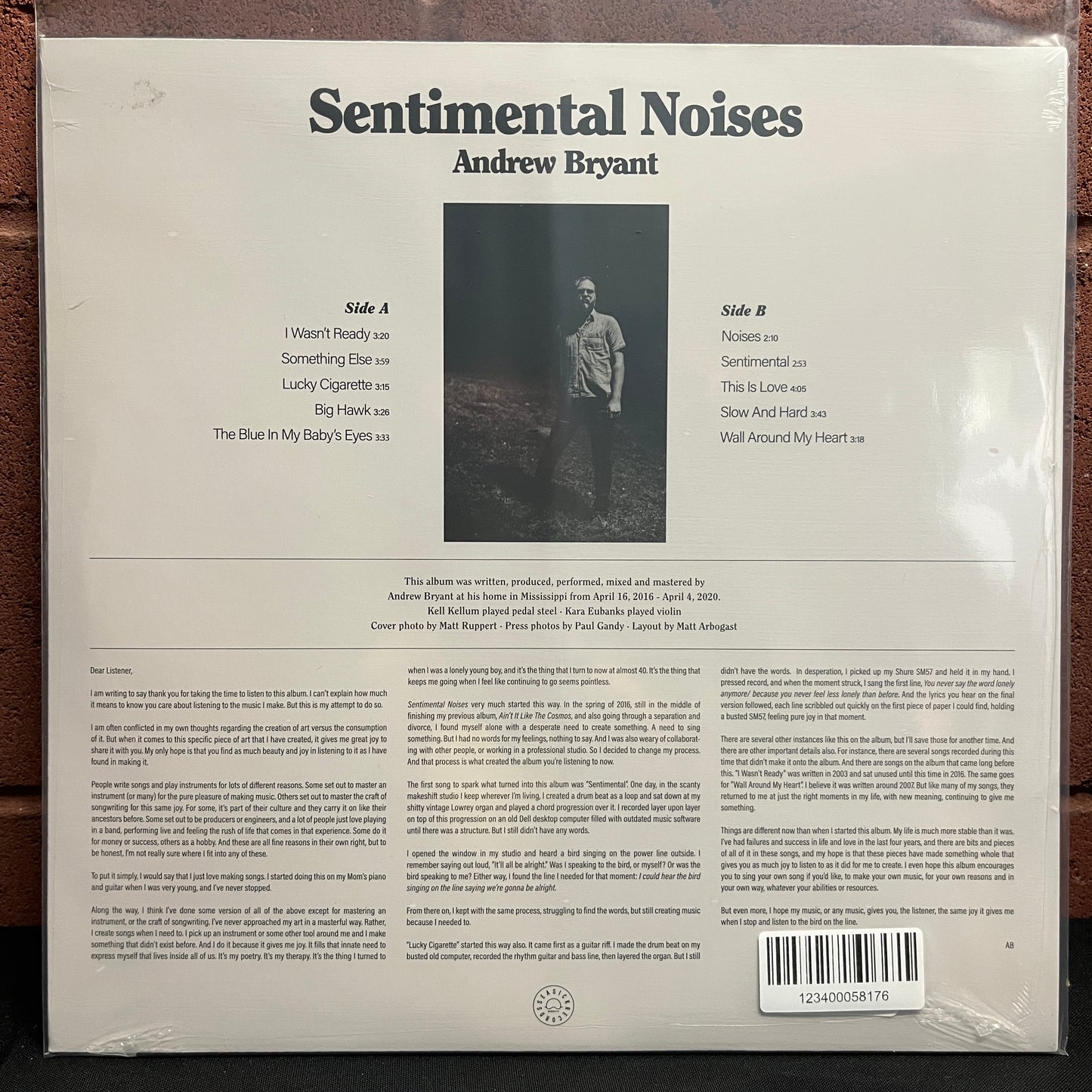 Used Vinyl: Andrew Bryant "Sentimental Noises" LP (Sealed)