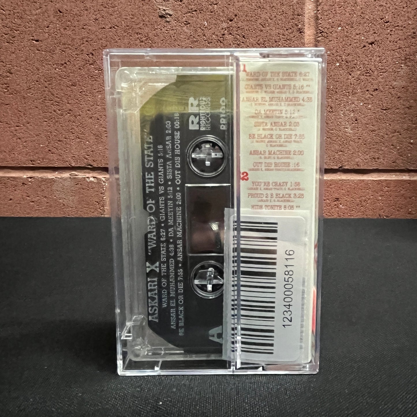 Used Cassette: Askari X "Ward of the State" Tape (1992 press)