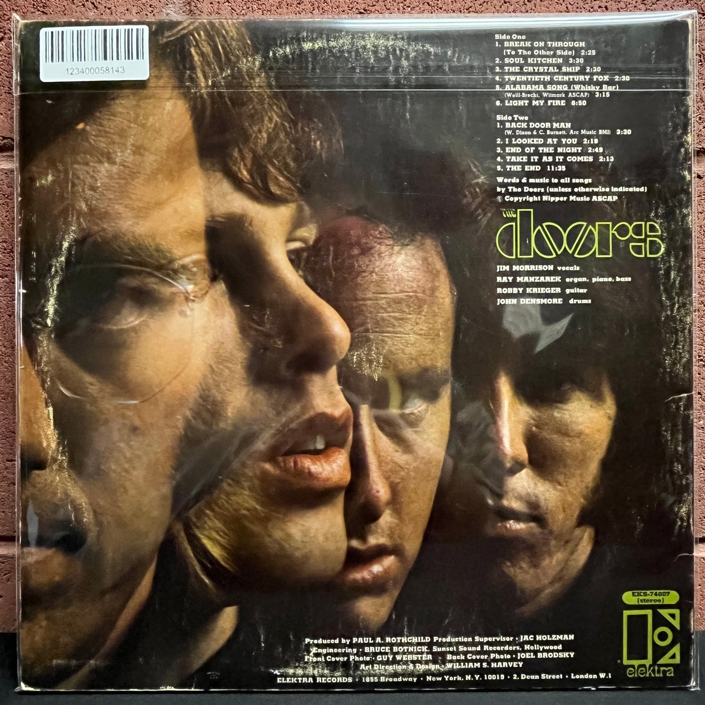Used Vinyl: The Doors "The Doors" LP (1967 or 1968 US pressing, Gold Elektra labels)