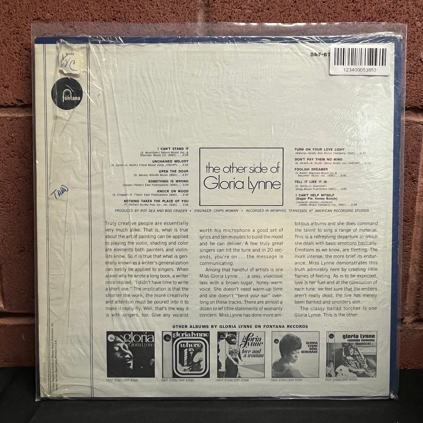 Used Vinyl: Gloria Lynne "The Other Side Of Gloria Lynne" LP