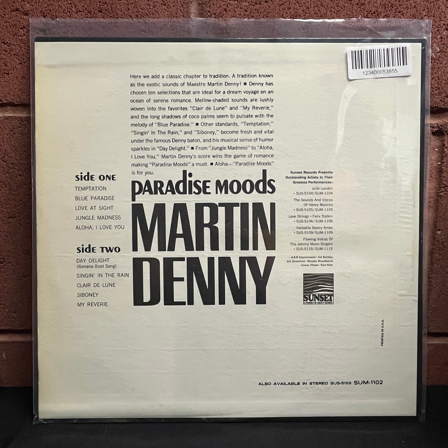 Used Vinyl: Martin Denny "Paradise Moods" LP