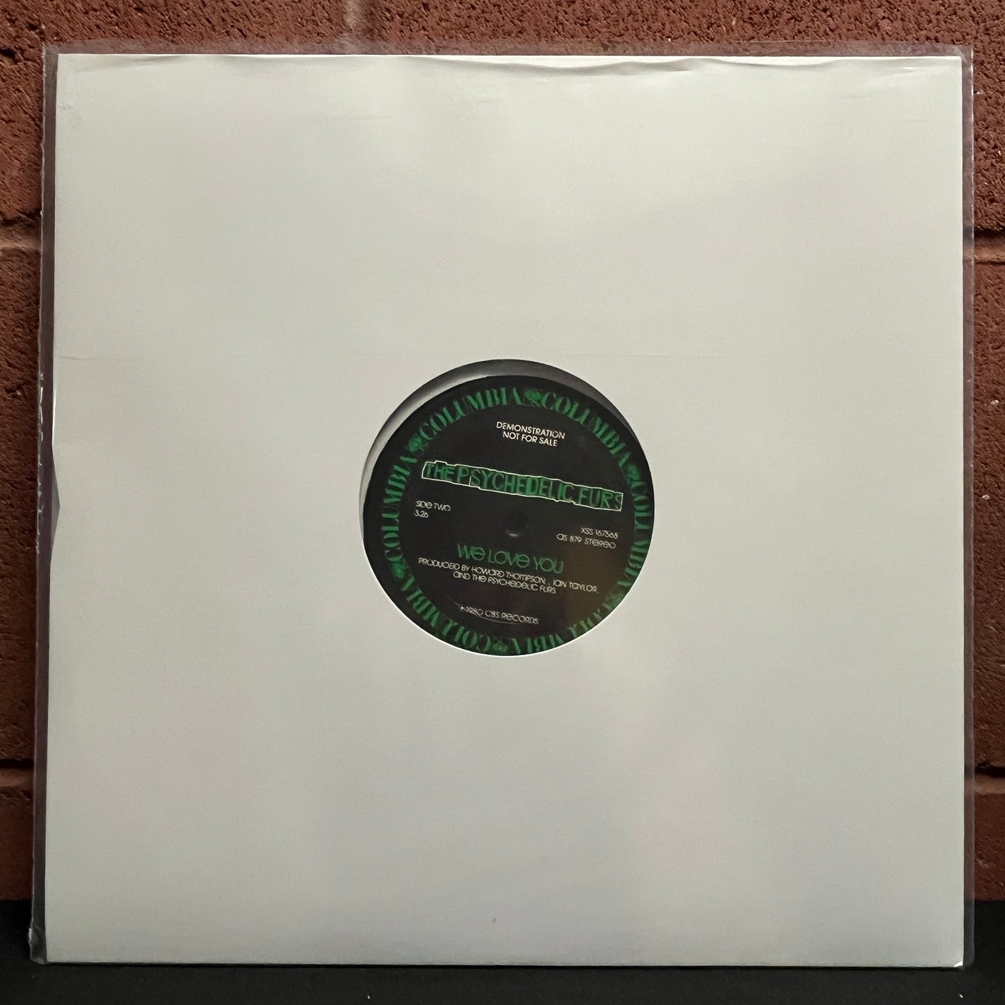 Used Vinyl: The Psychedelic Furs "Sister Europe/We Love You" 12" (1980 Promo Press)