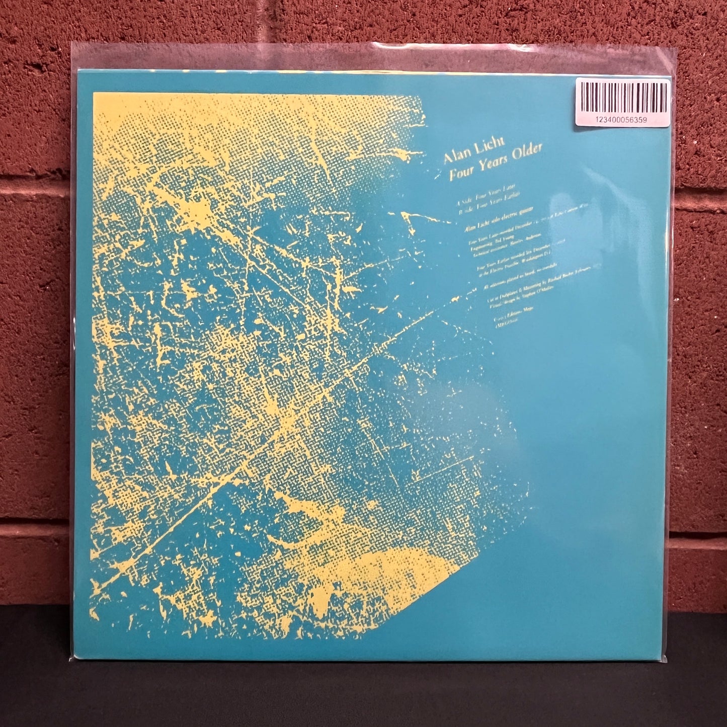 Used Vinyl: Alan Licht "Four Years Older" LP