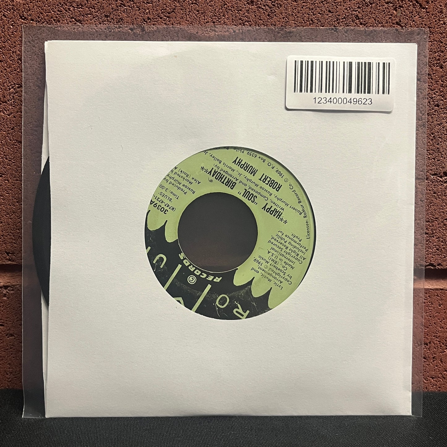 Used Vinyl: Robert Murphy "Happy 'Soul' Birthday" 7"