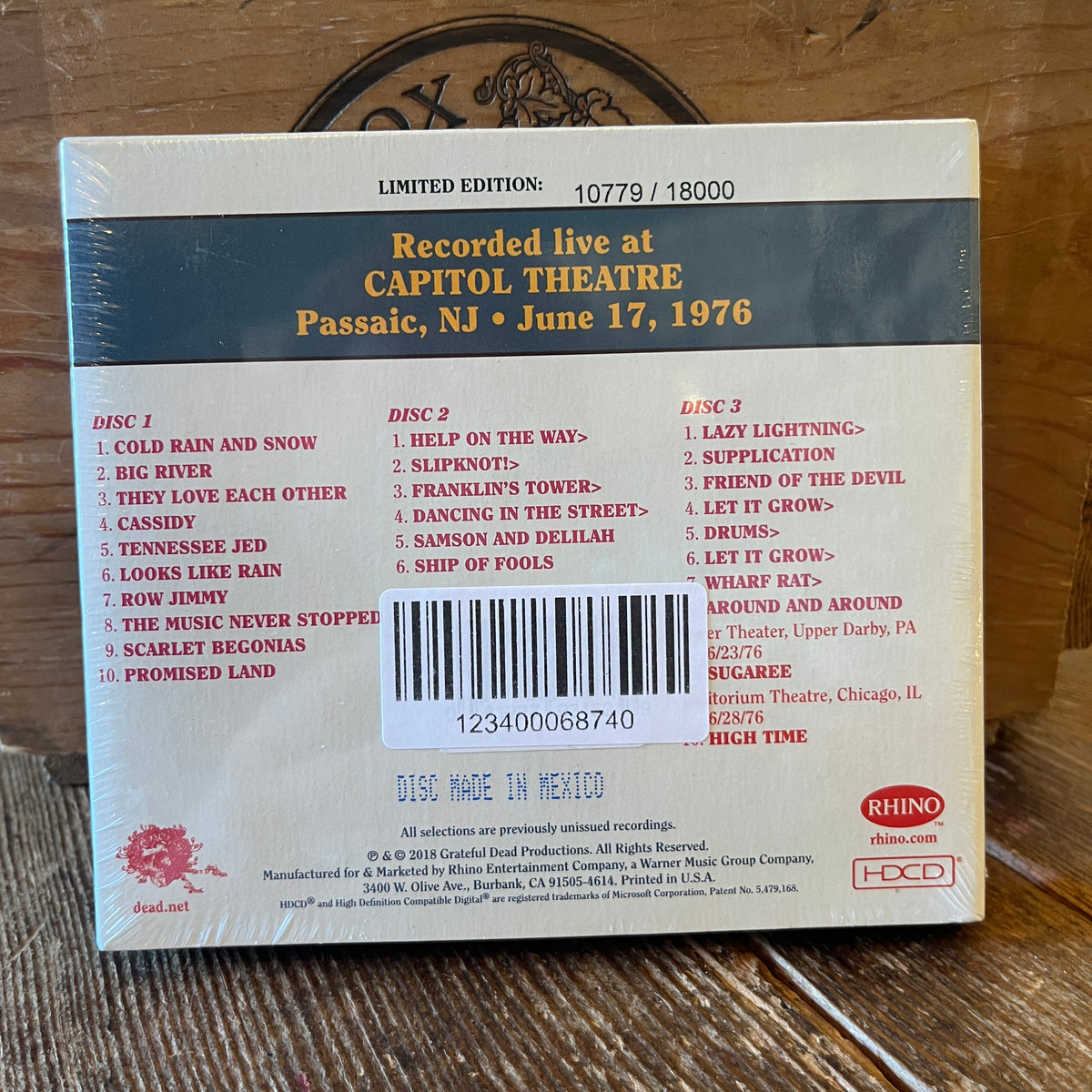 Used CD: Grateful Dead "Dave's Picks, Volume 28 (Capitol Theatre, Passaic, NJ 6/17/76)" 3xCD Set (2018 Press - Sealed)